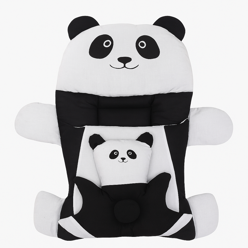 Cute Panda-Themed Baby Carry Nest with Pillows