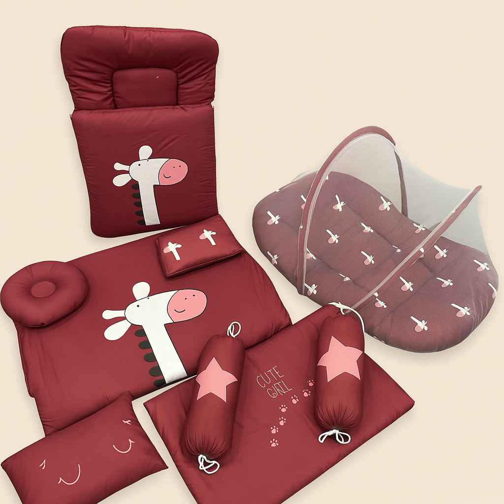 Giraffe Design 9Pc Carry Nest Set