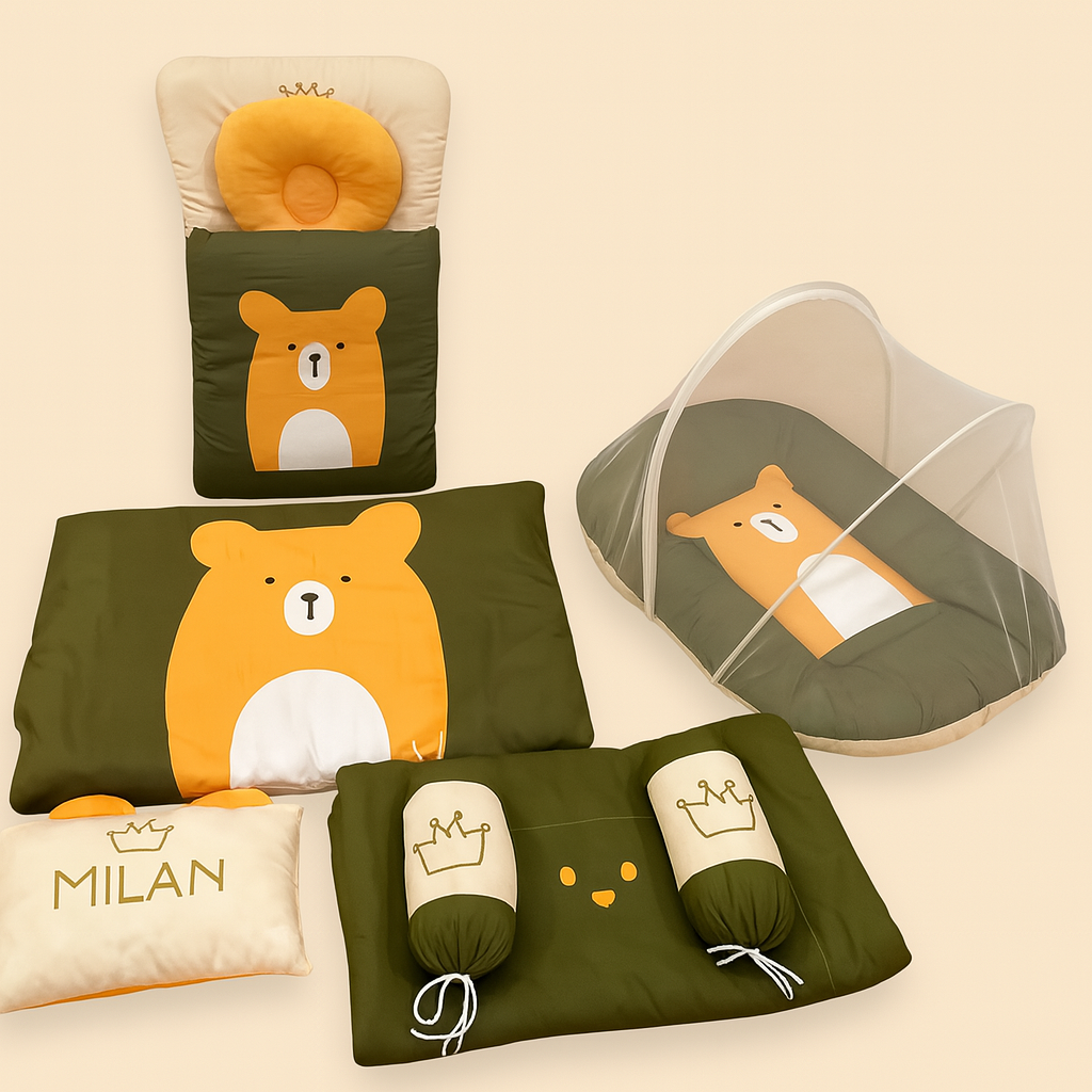 Bear Design 9Pc Carry Nest Set