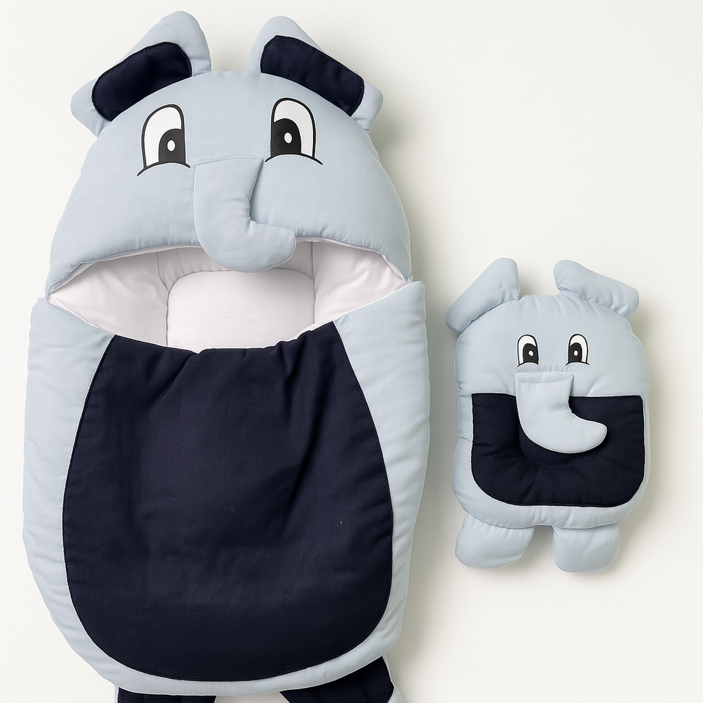 Elephant Carry Nest with Elephant Pillow