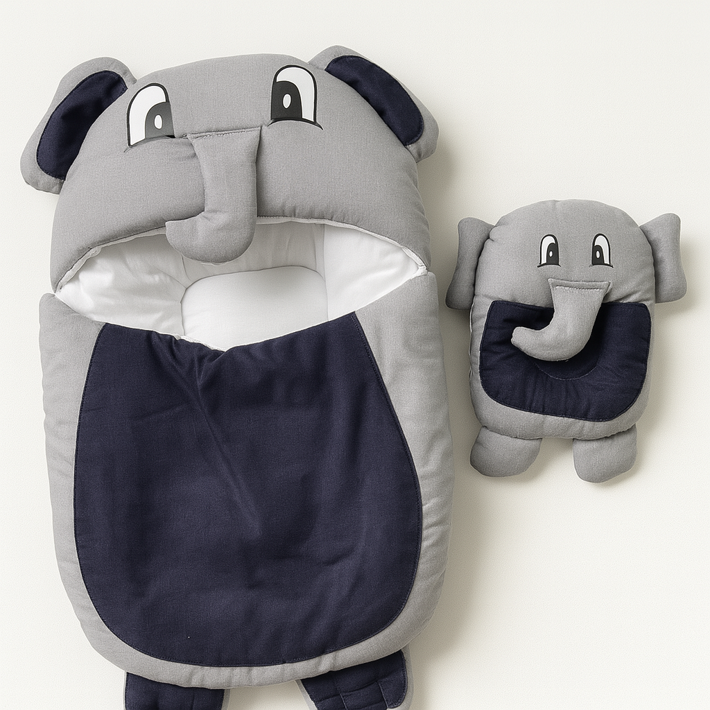 Elephant Carry Nest with Elephant Pillow