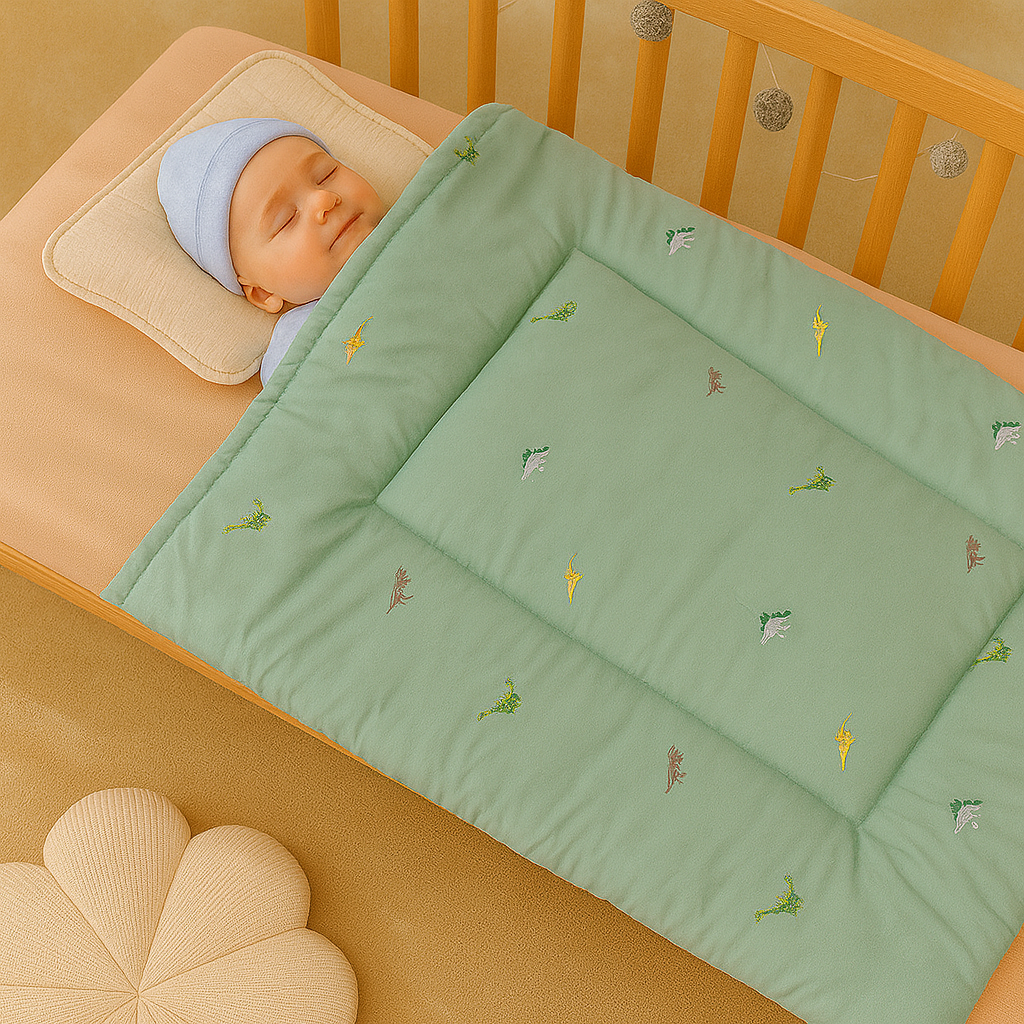 Embroidered Cotton Baby Blanket