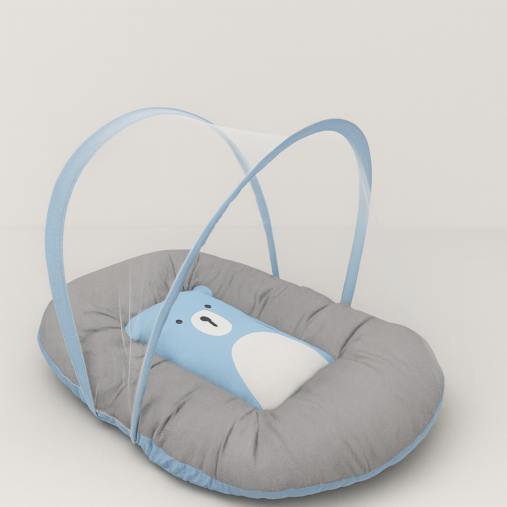 bear print Mosquito Net Bed