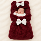 Premium Fur Baby Carry Nest with Bow