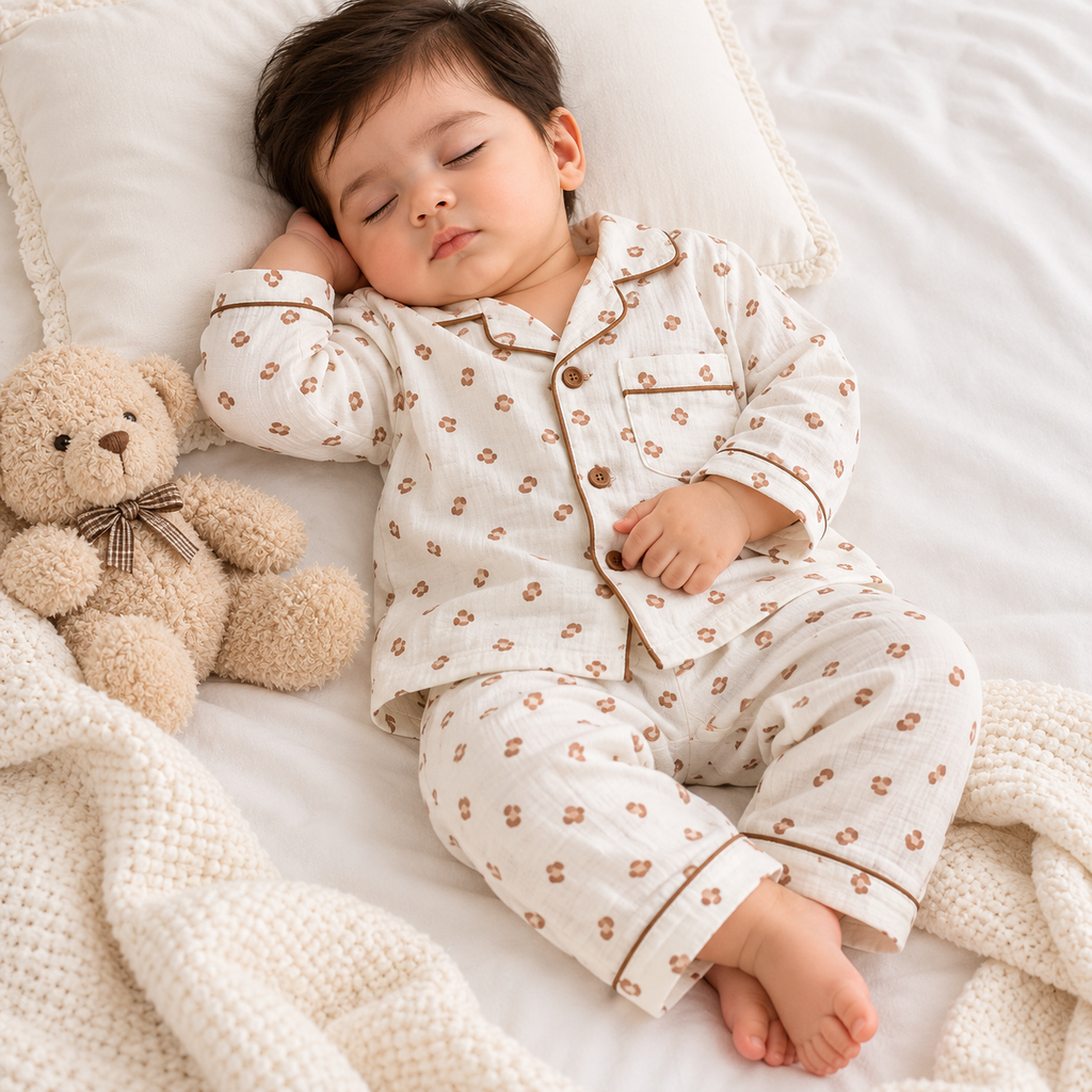 Premium Floral Kids Night Suit