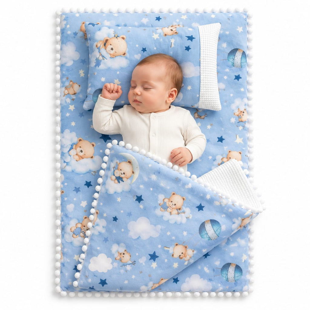 Newborn Baby Blanket Set – 3 Piece