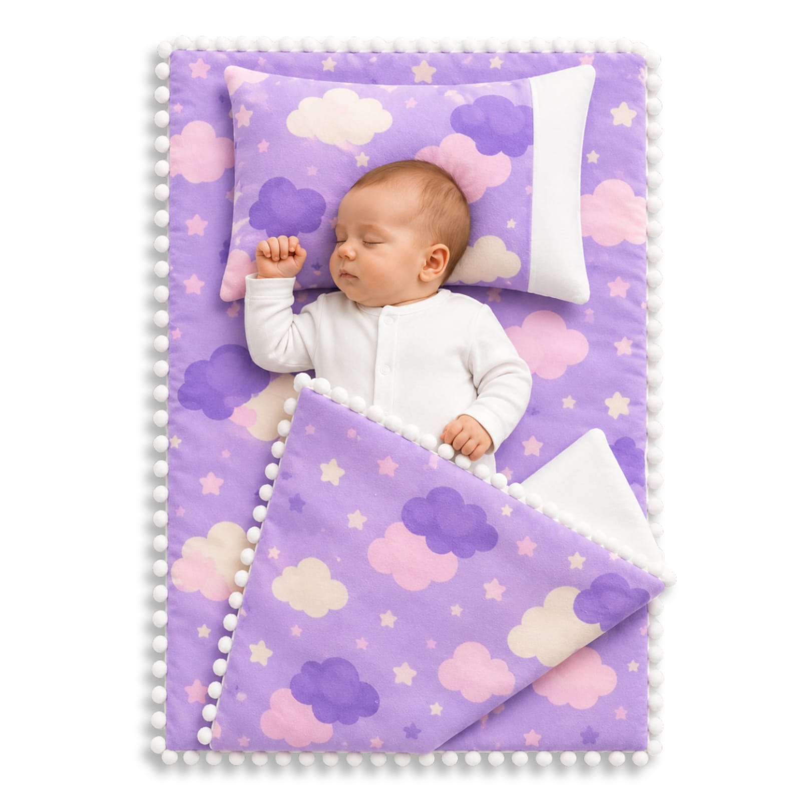 Premium Newborn Cotton Comfort Set – 3 Piece