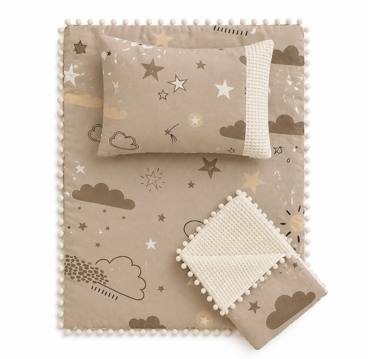 Premium Newborn Cotton Comfort Set – 3 Piece