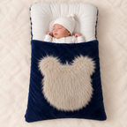 Snow Bear Fur Luxe Carry Nest
