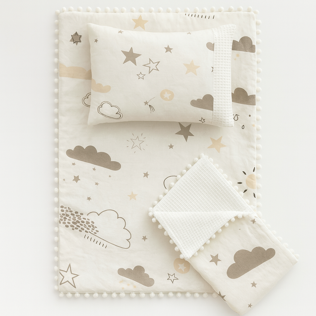 Premium Newborn Cotton Comfort Set – 3 Piece