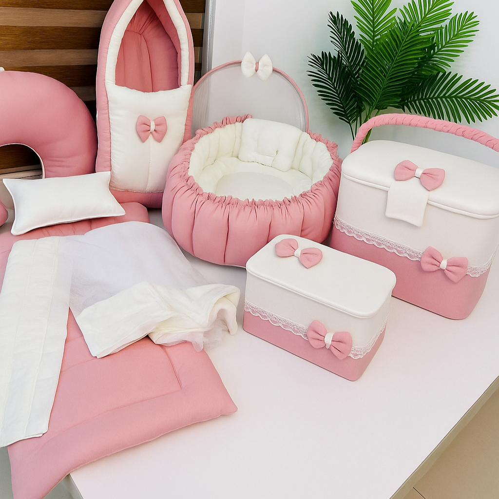 Pink Luxury Baby Bedding Set – 9 Piece Bundle