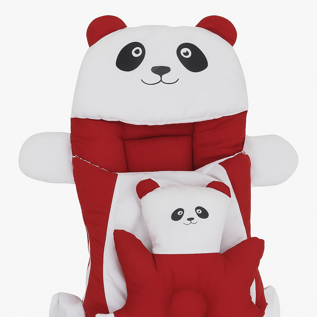 Cute Panda-Themed Baby Carry Nest with Pillows