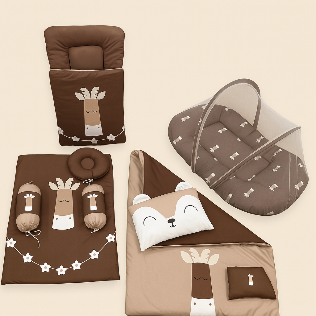 Giraffe Design 9Pc Carry Nest Set