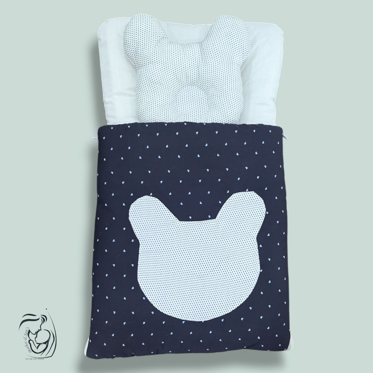 Bear Appliqué Baby Carry Nest
