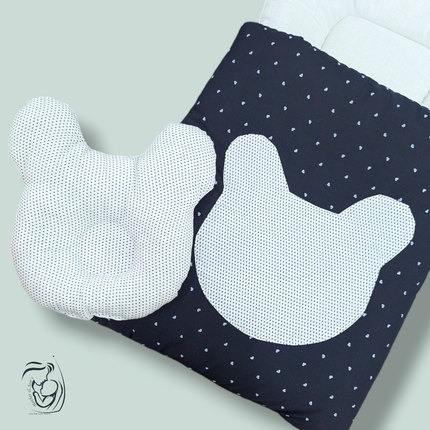 Bear Appliqué Baby Carry Nest