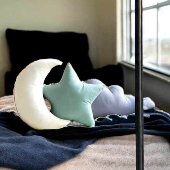 3-Piece Set Star,moon,Cloud-Shaped Pillows