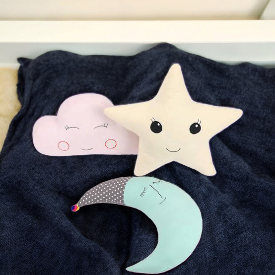 Star,moon,Cloud-Shaped Pillows