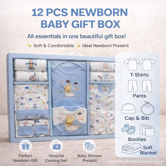 12 PCS Newborn Baby Gift Box
