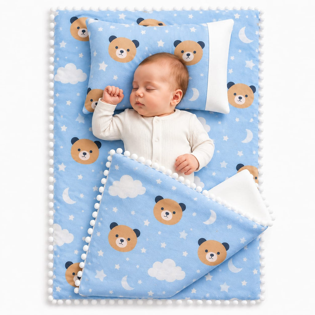 Premium Newborn Cotton Comfort Set – 3 Piece