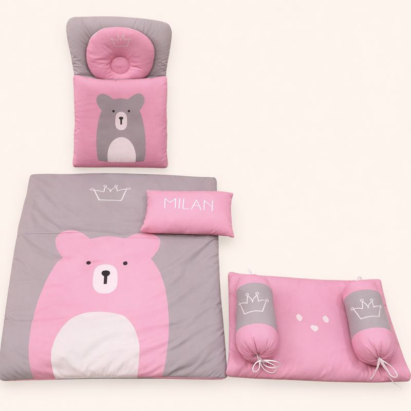 Pinky Bear Design 9Pc Carry Nest Set