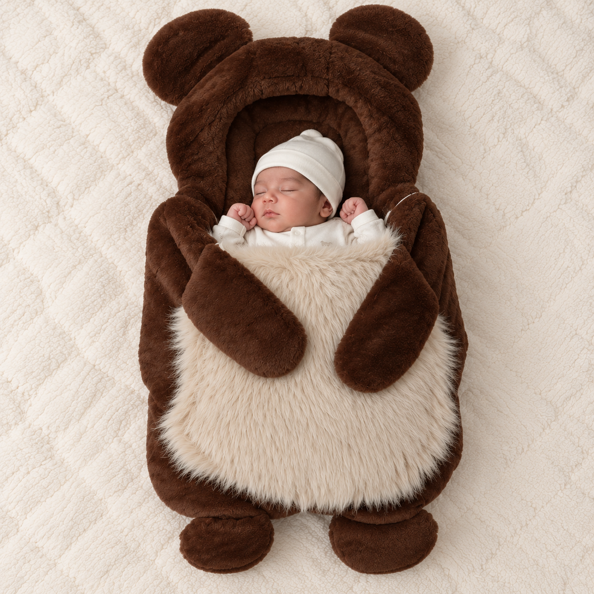 Teddy Hug Velvet Fur Carry Nest