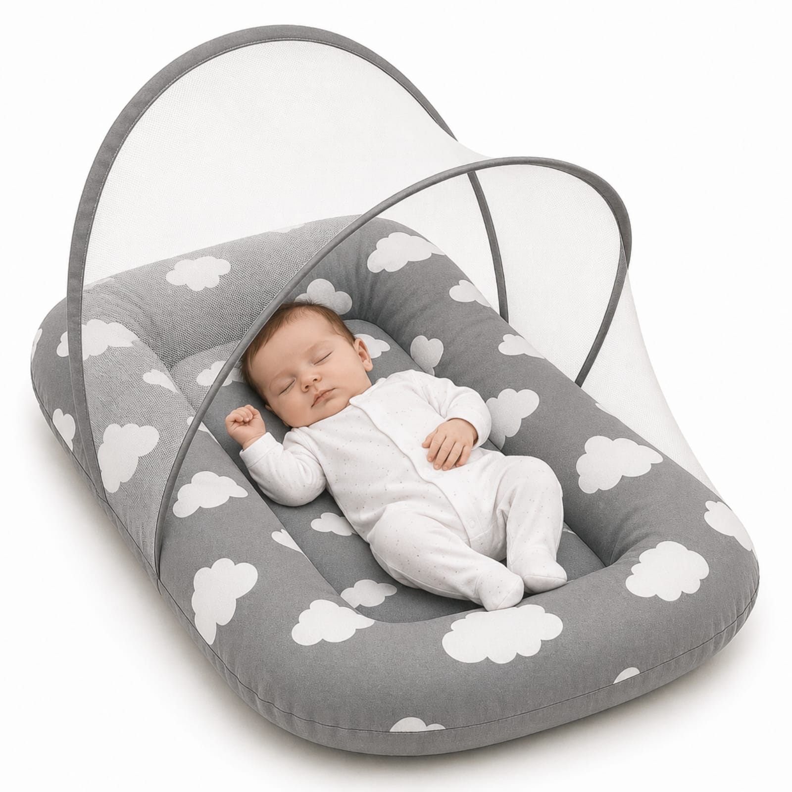 cloud print Baby Mosquito Net Bed