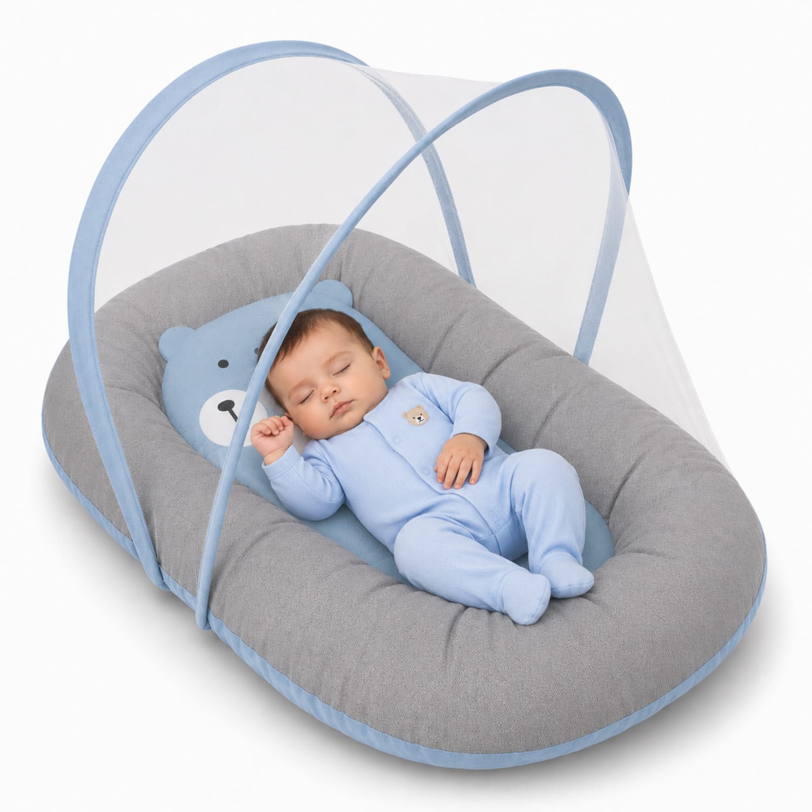 bear print Mosquito Net Bed