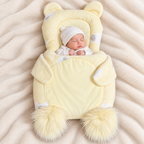 Teddy Shape Velvet Fur Carry Nest