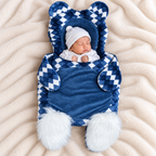 Teddy Shape Velvet Fur Carry Nest