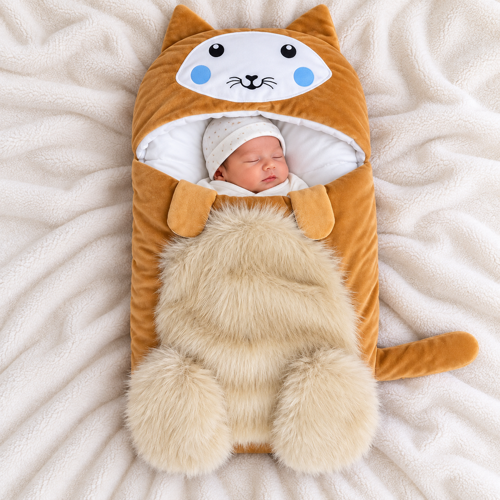 Kitty Face Velvet Carry Nest
