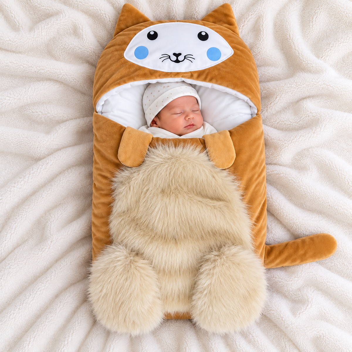 Kitty Face Velvet Carry Nest