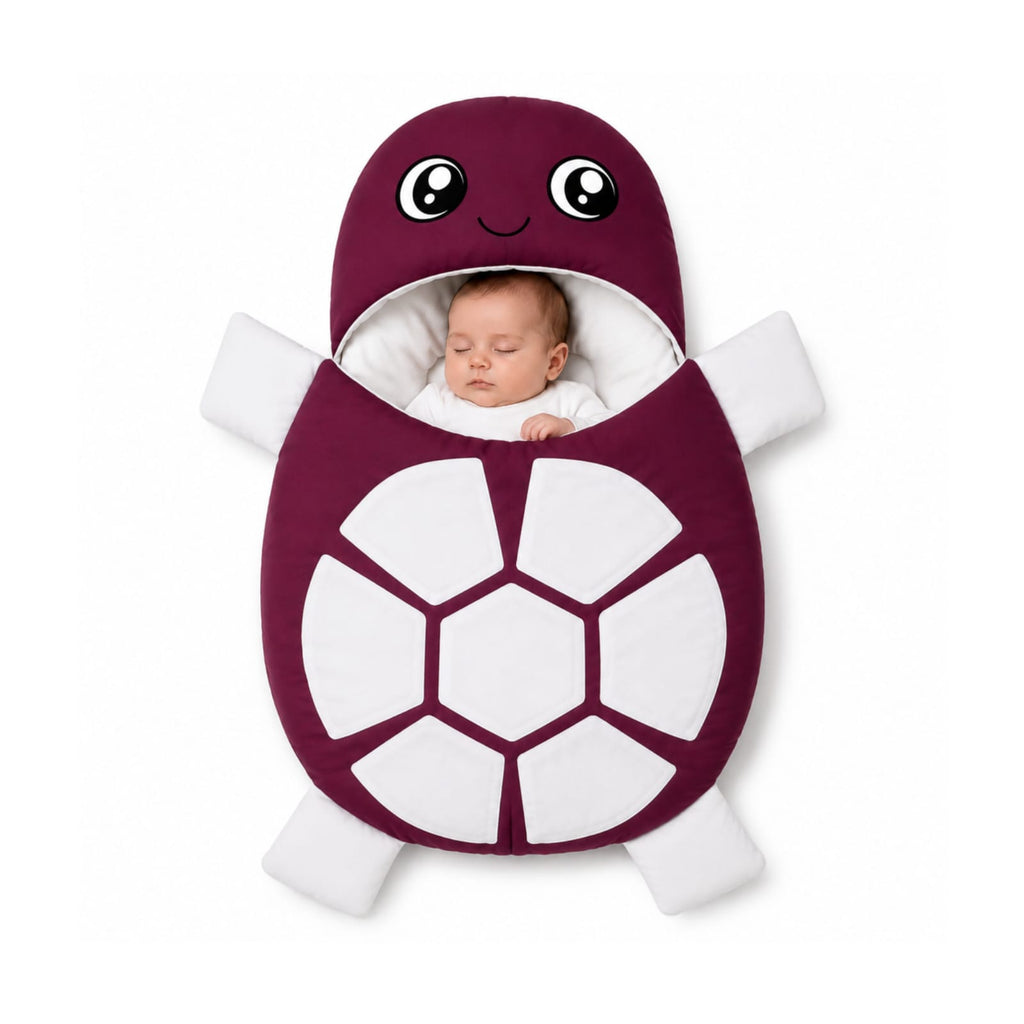 Turtle-Themed Baby Carry Nest with Pillows