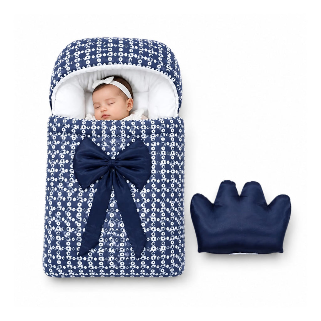 Bow & Cloudy Pillow-Themed Baby Carry Nest