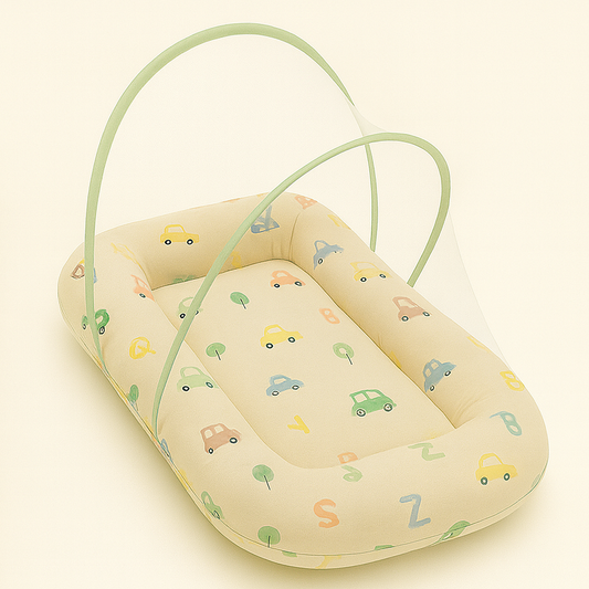 Car Print Baby Mosquito Net Bed