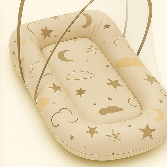 Moon Cloud Print Baby Mosquito Net Bed